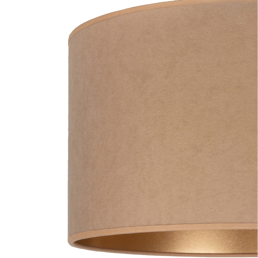 Brilagi - VELVET-riippuvalaisin vaijerilla 1xE27/60W/230V halkaisija 40 cm beige/kultainen