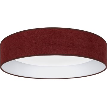 Brilagi - VELVET SIMPLE LED -kattovalaisin, 24 W / 230 V, 4000 K, Ø 45 cm, viininpunainen