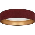 Brilagi - VELVET SMARTIX LED-himmennettävä kattovalaisin LED/36W/230V 3000–6000K halkaisija 55 cm viininpunainen/kultainen Wi‑Fi Tuya Beacon + kaukosäädin