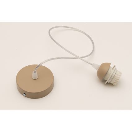 Brilagi - Virtajohto PARTY 1xE27/60W/230V, halkaisija 10 cm, beige