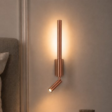 BRILAGI - VIXON LED-seinäspotti LED/3W/230V + LED/5W pronssi CRI 90