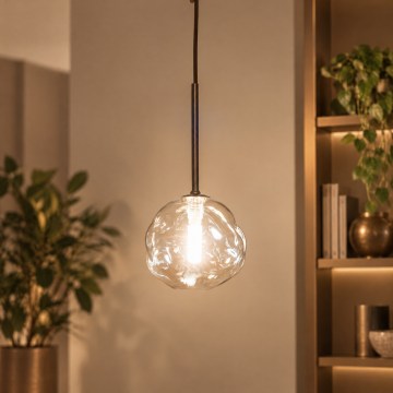 BRILAGI - VULCANO elegantti riippuvalaisin johdolla 1xG9/8W/230V Ø 15 cm, pronssi/savunbeige