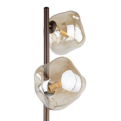 Brilagi - VULCANO lattiavalaisin 3xG9/8W/230V ruskea/savunbeige