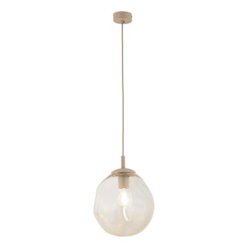 Brilagi - VULCANO riippuvalaisin johdolla 1xE27/15W/230V beige/savunbeige