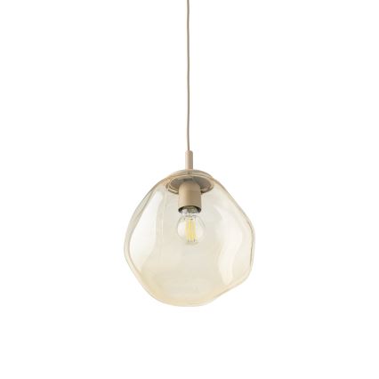 Brilagi - VULCANO riippuvalaisin johdolla 1xE27/15W/230V beige/savunbeige