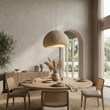 Brilagi - WABI SABI-riippuvalaisin johdolla, 1xE27/40W/230V, halkaisija 50 cm, beige