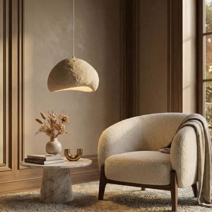 Brilagi - WABI SABI-riippuvalaisin johdolla, 1xE27/40W/230V, halkaisija 50 cm, beige