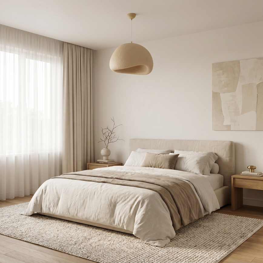 Brilagi - WABI SABI-riippuvalaisin johdolla, 1xE27/40W/230V, halkaisija 50 cm, beige