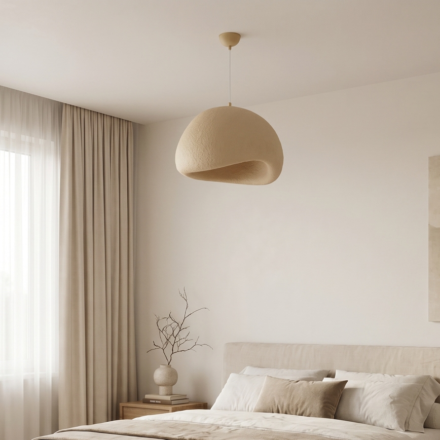 Brilagi - WABI SABI-riippuvalaisin johdolla, 1xE27/40W/230V, halkaisija 50 cm, beige