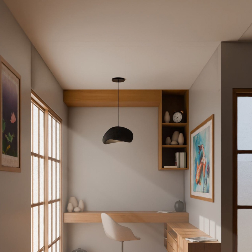 Brilagi - WABI SABI riippuvalaisin kaapelilla 1xE27/40W/230V musta