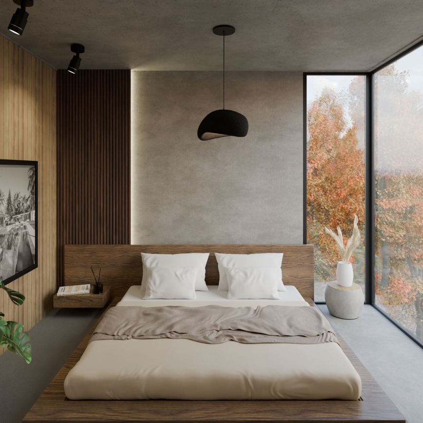 Brilagi - WABI SABI riippuvalaisin kaapelilla 1xE27/40W/230V musta