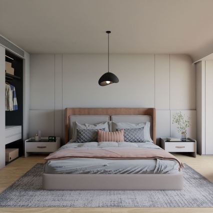 Brilagi - WABI SABI riippuvalaisin kaapelilla 1xE27/40W/230V musta