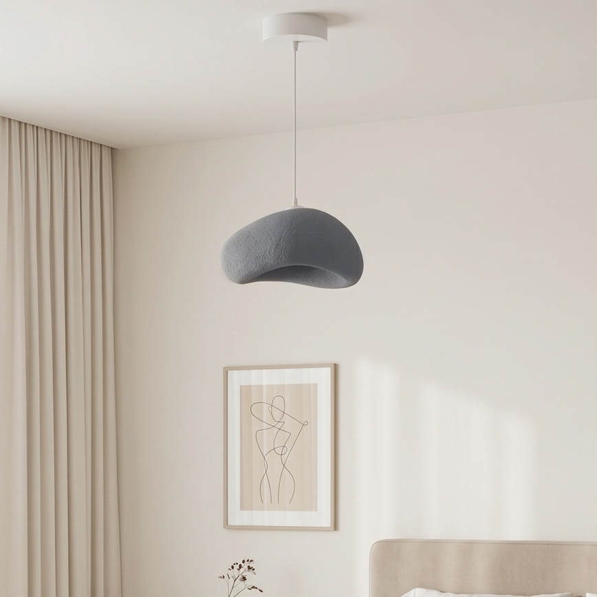 Brilagi - WABI SABI riippuvalaisin kaapelilla 1xE27/40W/230V Ø 35 cm harmaa