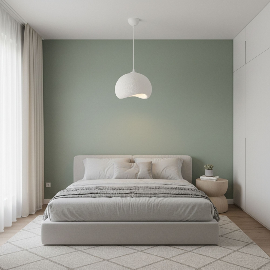 Brilagi - WABI SABI-riippuvalaisin kaapelilla, 1xE27/40W/230V, Ø34 cm, valkoinen