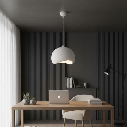 Brilagi - WABI SABI-riippuvalaisin kaapelilla, 1xE27/40W/230V, Ø34 cm, valkoinen