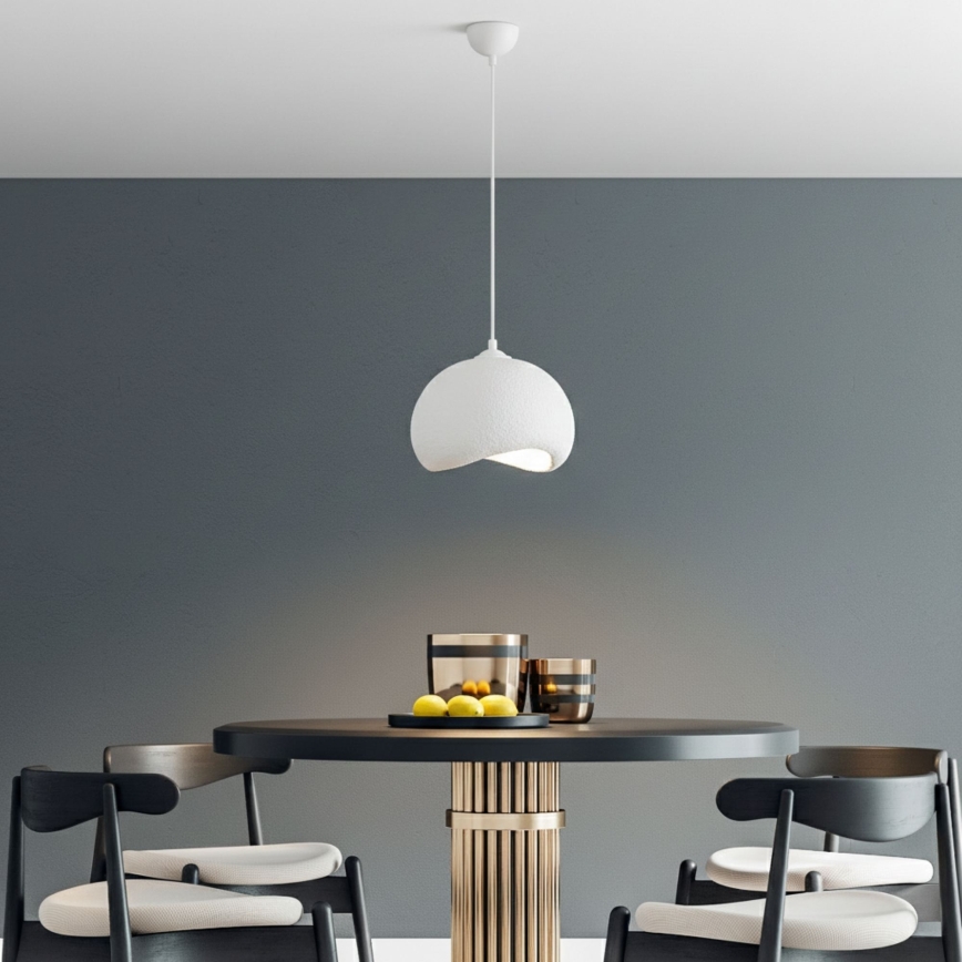 Brilagi - WABI SABI-riippuvalaisin kaapelilla, 1xE27/40W/230V, Ø34 cm, valkoinen