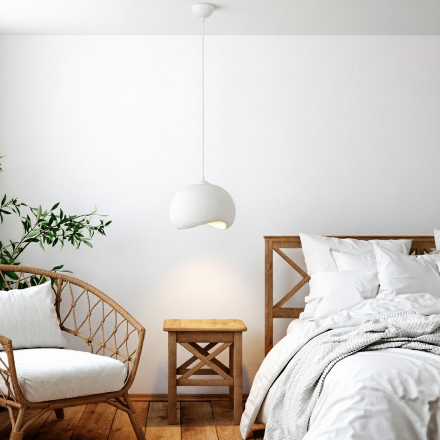 Brilagi - WABI SABI-riippuvalaisin kaapelilla, 1xE27/40W/230V, Ø34 cm, valkoinen