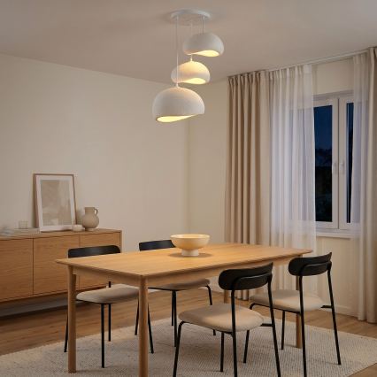 Brilagi - WABI SABI riippuvalaisin kaapelilla 3xE27/40W/230V, halkaisija 76 cm, valkoinen