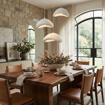 Brilagi - WABI SABI-riippuvalaisin kaapelilla 3xE27/40W/230V, Ø 82 cm, valkoinen