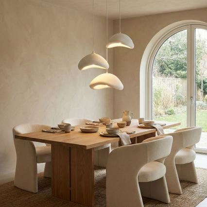 Brilagi - WABI SABI-riippuvalaisin kaapelilla 3xE27/40W/230V, Ø 82 cm, valkoinen