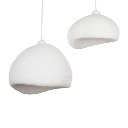 Brilagi - WABI SABI riippuvalaisin lankaripustuksella 2xE27/40W/230V halkaisija 70 cm valkoinen