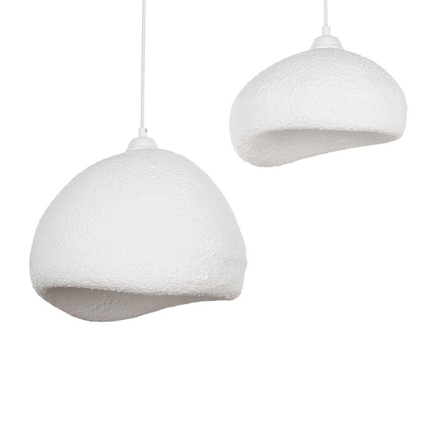 Brilagi - WABI SABI riippuvalaisin lankaripustuksella 2xE27/40W/230V halkaisija 70 cm valkoinen