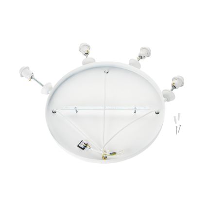 Brilagi - WABI SABI-riippuvalaisin ripustuskaapelilla, 4xE27/40W/230V, Ø 90 cm, valkoinen