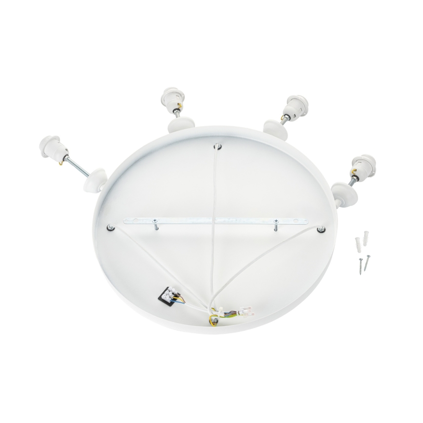 Brilagi - WABI SABI-riippuvalaisin ripustuskaapelilla, 4xE27/40W/230V, Ø 90 cm, valkoinen