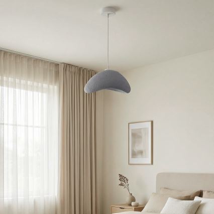 Brilagi - WABI SABI riippuvalaisin vaijerilla 1xE27/40W/230V, halkaisija 33 cm, harmaa