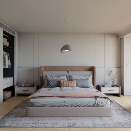 Brilagi - WABI SABI riippuvalaisin vaijerilla 1xE27/40W/230V harmaa