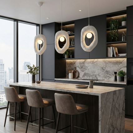 Brilagi - WABI SABI riippuvalaisin vaijerilla 1xG9/8W/230V valkoinen