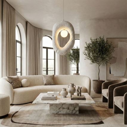 Brilagi - WABI SABI riippuvalaisin vaijerilla 1xG9/8W/230V valkoinen