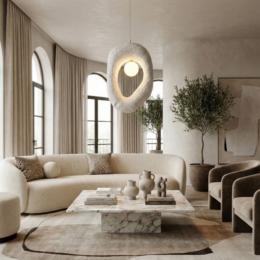 Brilagi - WABI SABI riippuvalaisin vaijerilla 1xG9/8W/230V valkoinen