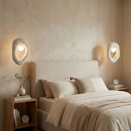 Brilagi - WABI SABI riippuvalaisin vaijerilla 1xG9/8W/230V valkoinen