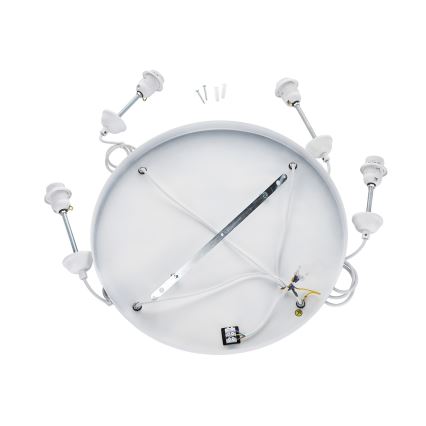 Brilagi - WABI SABI-riippuvalaisin vaijerilla 4xE27/40W/230V, Ø 95 cm, valkoinen