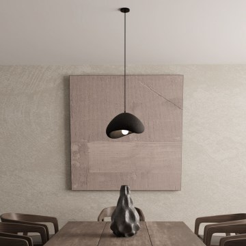 Brilagi - WABI SABI ripustettava valaisin johdolla 1xE27/40W/230V, halkaisija 33 cm, musta