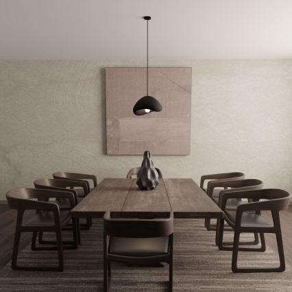 Brilagi - WABI SABI ripustettava valaisin johdolla 1xE27/40W/230V, halkaisija 33 cm, musta