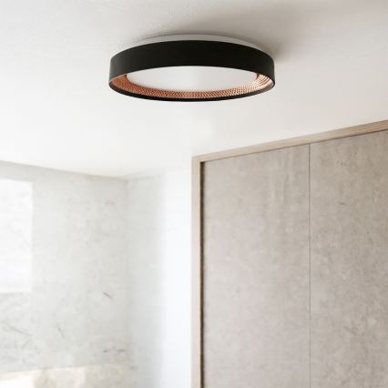 Brilagi - himmennettävä WALDO LED-kattovalaisin LED/48W/230V 3000-6500K halkaisija 40 cm musta/kulta + kaukosäädin