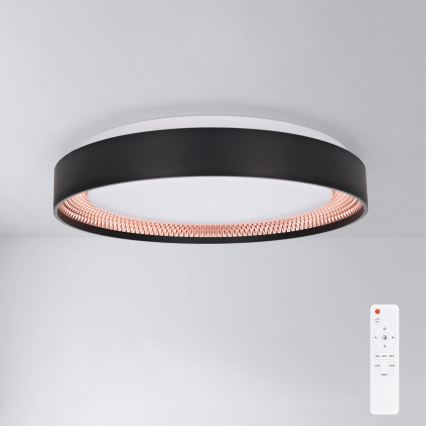 Brilagi - himmennettävä WALDO LED-kattovalaisin LED/48W/230V 3000-6500K halkaisija 40 cm musta/kulta + kaukosäädin