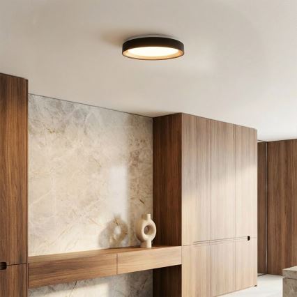 Brilagi - himmennettävä WALDO LED-kattovalaisin LED/48W/230V 3000-6500K halkaisija 40 cm musta/kulta + kaukosäädin