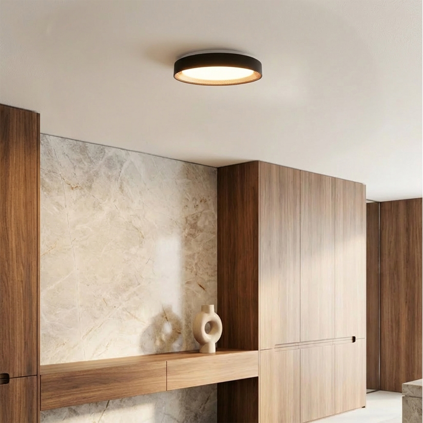 Brilagi - himmennettävä WALDO LED-kattovalaisin LED/48W/230V 3000-6500K halkaisija 40 cm musta/kulta + kaukosäädin
