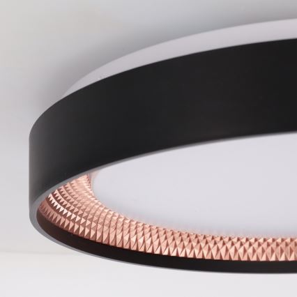 Brilagi - himmennettävä WALDO LED-kattovalaisin LED/48W/230V 3000-6500K halkaisija 40 cm musta/kulta + kaukosäädin
