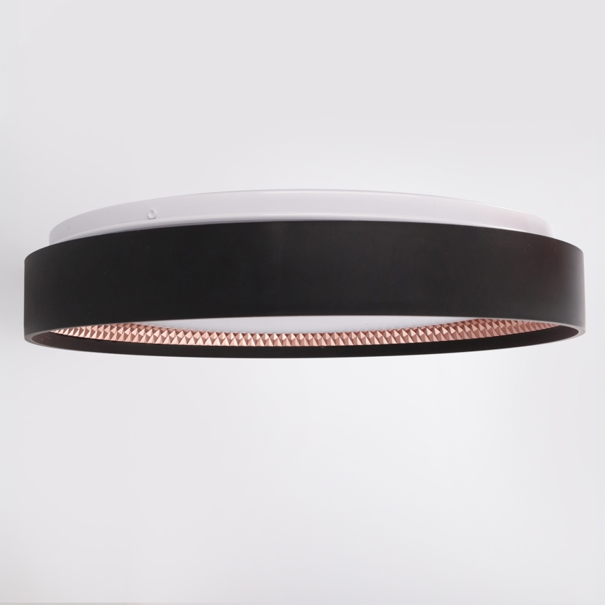 Brilagi - himmennettävä WALDO LED-kattovalaisin LED/48W/230V 3000-6500K halkaisija 40 cm musta/kulta + kaukosäädin