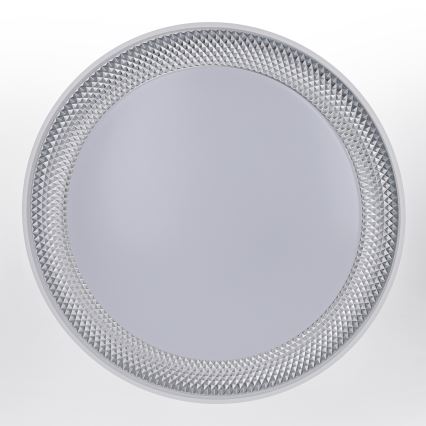 Brilagi - Himennettävä LED-kattovalaisin WALDO LED/48W/230V 3000-6500K Ø 40 cm valkoinen/hopea + kauko-ohjain
