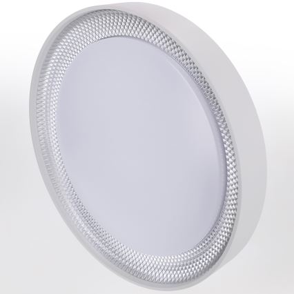 Brilagi - Himennettävä LED-kattovalaisin WALDO LED/48W/230V 3000-6500K Ø 40 cm valkoinen/hopea + kauko-ohjain