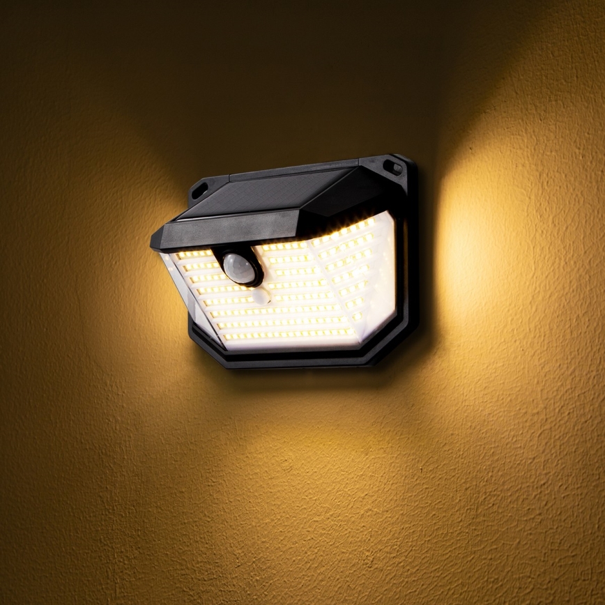 Brilagi - LED-aurinkoseinävalaisin liiketunnistimella ja hämäräkytkimellä WALLIE LED/4W/5,5V 1200 mAh 3000K IP65