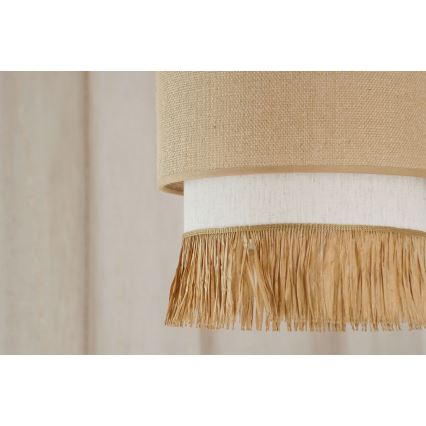 Brilagi - Ripustettava kattovalaisin WINNETOU BOHO 1xE27/15W/230V Ø 25 cm ruskea/kerma