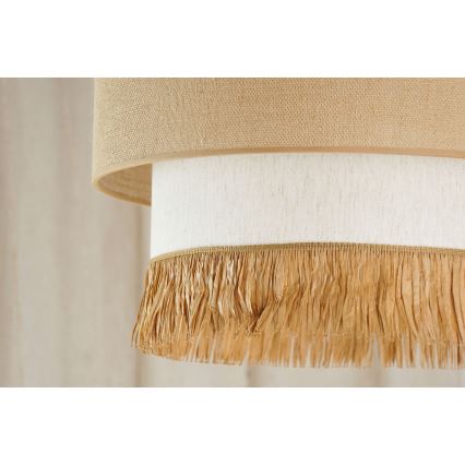 Brilagi - Ripustettava kattovalaisin WINNETOU BOHO 1xE27/15W/230V halkaisija 45 cm ruskea/kerma