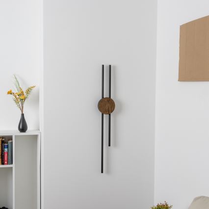 Brilagi - LED-seinävalaisin WOODY COLLINE LED/15W/230V 80 cm tammi-pähkinä