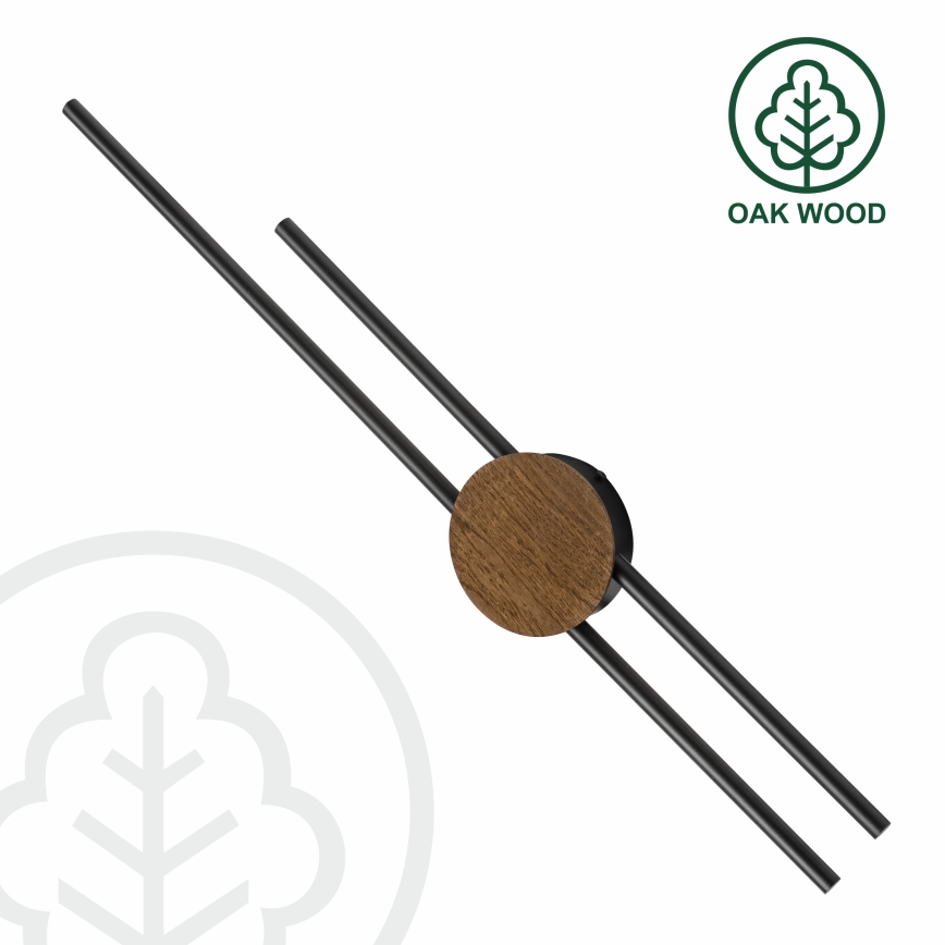 Brilagi - LED-seinävalaisin WOODY COLLINE LED/15W/230V 80 cm tammi-pähkinä